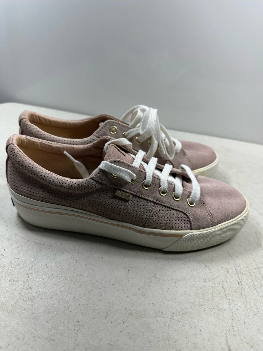 Keds Jump Kick Duo Mauve Perforated Sneakers WH66049 8,5